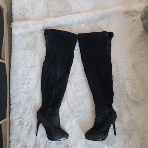 Elegant Black Over-the-Knee Boots